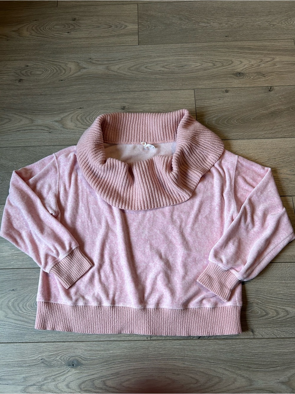 Daily Practice Boxy Fit Pink Cowl Neck Pullover Sweater Size Large
